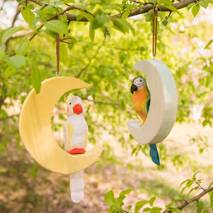 Küçük şişman kuş ahşap oyuncak şekil heykelleri çocuk DIY Spot süslemeleri ve ofis oturma odası hediyeler Sheng Xin MD-005 1/12 ölçekli - Product Image 3