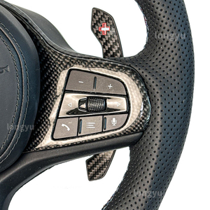 Volante de fibra de carbono de carrera para <span class=keywords><strong>BMW</strong></span> F30 F30 <span class=keywords><strong>F</strong></span> 30 F80m3 M3f80 316 <span class=keywords><strong>318</strong></span> 320 328 330 335 340 Ci Ti I D 323i 325i 328i 330i - Product Image 3