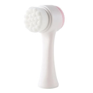 Brosse faciale manuelle en silicone double face pour un nettoyage en profondeur des pores et l'élimination des points noirs pour hommes et femmes - Product Image 1