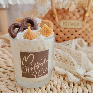 Velas Aromáticas de Arte Moderno con Diseño de Postres y Helados, Ambiente Cálido para el Hogar, Regalos para Cumpleaños, Acción de Gracias y Festividades, Tamaño Grande - Product Image 4