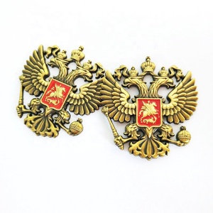 <span class=keywords><strong>Plaque</strong></span> d'étiquette en alliage de zinc et métal vintage 3d de qualité supérieure, plaqué bronze antique, emblème national <span class=keywords><strong>russe</strong></span> de la russie - Product Image 3