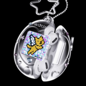 Étui pour écouteurs en forme d'animal de compagnie virtuel rétro Y2K, coque de protection en TPU mignonne de style <span class=keywords><strong>pixel</strong></span> avec porte-clés étoile pour AirPods Series - Product Image 3