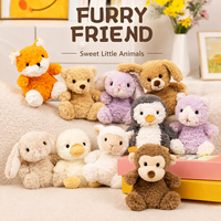 Vente en gros d'usine : Mini jouets en peluche animaux mignons et doux (lapin, ours, pingouin, chien) – Cadeau idéal pour les fêtes d'anniversaire des enfants
