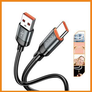 JOKADE 5A Type-C Câble de charge rapide, fil en silicone flexible <span class=keywords><strong>avec</strong></span> conception sans enchevêtrement, <span class=keywords><strong>cordon</strong></span> de synchronisation de charge rapide pour téléphone et tablette - Product Image 5