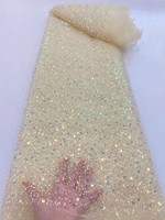 DS usine nouvelle arrivée tissu de dentelle à bas prix avec perles tissu broderie fête robe de mariée ornement
