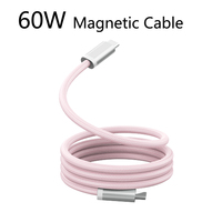 Cable Magnético USB C 2.0 de 60W Personalizado al por Mayor, Cable de Carga Rápida Tipo C a Tipo C de 480Mbps