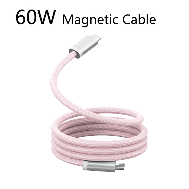 Custom Wholesale 60W USB C 2.0 Magnetic Cable 480Mbps Type-c to Type c Fast Charging Cable