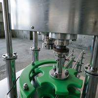 Machine automatique pneumatique de mise en capsule pour bouteilles de bière en verre avec anneau de tirage métallique