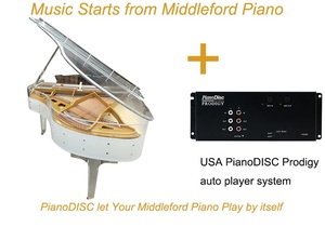 Piano de Cola Transparente de Acrílico Cristalino Middleford, Instalación en EE. UU., Sistema de Reproducción Automática con Disco de Piano Prodigy IQ Flash - Product Image 2