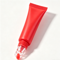 Tube de gloss à lèvres personnalisé avec logo sur le couvercle, 3 ml, 5 ml, 8 ml, tube de gloss à lèvres à presser, tube de baume à lèvres vide, emballage cosmétique en plastique
