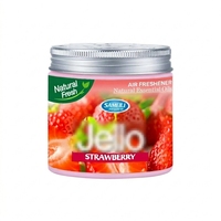 Diffuseur de parfum en gel pour voiture et maison, parfum fruité sucré, avec diffuseur en plastique, parfum longue durée et parfum naturel