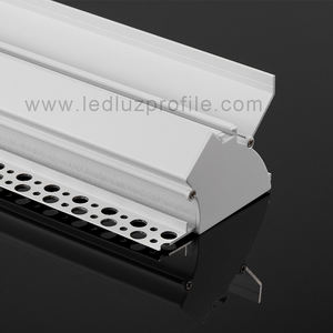 LED-Profile Gips 12,5mm Gips Trockenbau Aluminium LED-Profil Indirektes Licht PC Diffuse Abdeckung für Gesims beleuchtung - Product Image 4