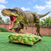 Dinosaure animatronique grandeur nature personnalisable, fonctionnant sur batterie, pour intérieur/extérieur, pour adultes et enfants, décoration de parc d'attractions