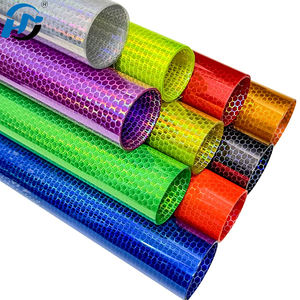 Autocollants de voiture en vinyle imperméables à l'eau autocollants antibrouillard laser en nid d'abeille pour phares et feux arrière - Product Image 1