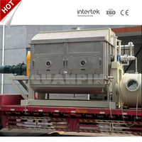 Sécheur à tambour rotatif à double tambour pour aliments chimiques industriels, aliments instantanés pour bébés, levure sèche active, machine à racler