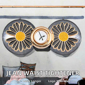 Bouton de serrage instantané pour jeans, réglable, motif fleur de <span class=keywords><strong>marguerite</strong></span>, en alliage de zinc métallique, technique de placage, tige sèche - Product Image 3