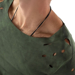 Camiseta informal para hombre, estilo vintage, lavada, con diseño rasgado, manga corta, para verano - Product Image 3