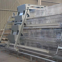 Cage à poules pondeuses en acier galvanisé à 3/4 niveaux, type batterie, très demandée en Afrique, à bas prix