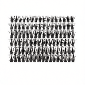 Juego de Pestañas Postizas Individuales DIY, 160 Piezas, Calidad Premium, Naturales, Largas, Curvatura C, Banda de Plástico, 0.07 mm, Hechas a Máquina - Product Image 1