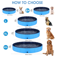 Piscine pliable de haute qualité pour animaux de compagnie, baignoire pour animaux de compagnie, piscine pour animaux de compagnie en PVC, piscine pour enfants, 80*30cm