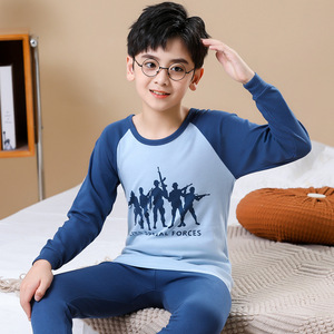 Nuovo Modello di Pigiami in Cotone per Bambini, Abbigliamento con <span class=keywords><strong>Dinosauri</strong></span> per Ragazzi, Vendita all'Ingrosso - Product Image 3