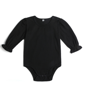 Vente en gros de body à manches longues pour bébés 100% coton peigné pour nouveaux-nés filles et garçons - Product Image 2