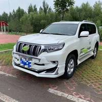 Kit carrosserie pour Toyota Prado LC150 2018 - 2023, lèvre de pare-chocs avant avec lampe, diffuseur arrière, accessoires de voiture, lifting