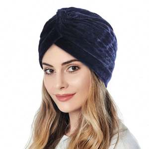High Quality Custom Logo Soft Velvet <b>Twist</b> Turban Women Outdoor Fashion Multifunction Hair Accessories Knotted Hairscarf Daily - Product Image 6