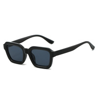 Lunettes de soleil rectangulaires épaisses unisexe, monture noire de haute qualité, verres orange, logo personnalisé, style rétro, 2026