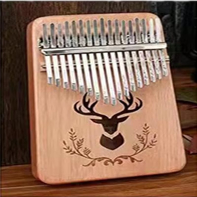 17-Tone Portable Kalimba Thumb Piano Beginner Finger Musical Instrument for Practice and Performance