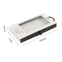 Custom Luxury Sliding Drawer Paper Mobile Cell Phone Case Packaging Box with Hanger and PVC Window