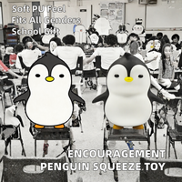 Jouet anti-stress en PU en forme de pingouin pour événements scolaires, activités d'équipe, cadeaux de groupe, 5-7 ans H&W