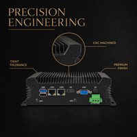 Computadora Industrial Integrada Sin Ventilador YCT, Intel N100, 4 Puertos USB 3.0, 2 Puertos COM, 2 Puertos LAN, WiFi, DDR4 32GB para Flotas