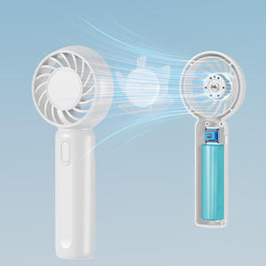 Ventilador de escritorio inteligente compacto Little Cyclone de mano y recargable para aire fresco y cómodo este verano disponible en tres colores - Product Image 2