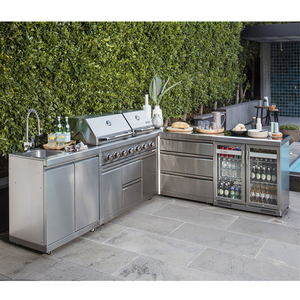 Exterior movable metal kitchen cabinet set designs outdoor stainless steel kitchen sink cabinets
