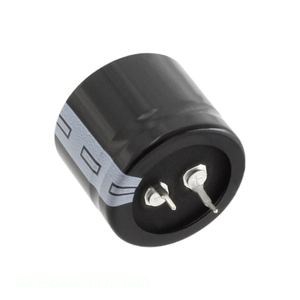 Condensateur canal fabricant CAP ALUM 150uF 20% 400V SNAP TH B43504B9157M000 à travers trou 150 uF - Product Image 1