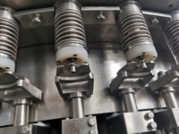 Ligne de production de remplissage d'eau pure en bouteilles PET 6000 entièrement automatique avec moteur électrique pneumatique et pompe à engrenages haute performance numérique