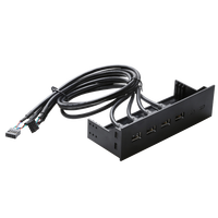 Panel Depan Komputer PC OEM dengan 4 Port USB2.0 dan Kabel USB 60cm-Stok