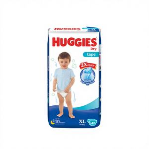 Pañales para Bebé con Cinta Adhesiva 3D, Prevención de Fugas, Suaves, Transpirables, de Tela No Tejida, Venta al por Mayor Directa de Fábrica en Malasia - Product Image 1