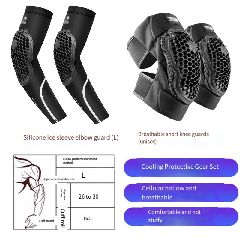 maschera nera per gomito e ginocchio