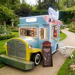 عربة طعام متنقلة كبيرة مجهزة بالكامل لبيع العصائر والقهوة والبيرة والآيس كريم - Product Image 1