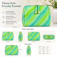 Sac de maquillage et de cosmétiques Saloveybags en PU résistant à l'eau, grand format, couleur unie de luxe, fabriqué en Guangdong