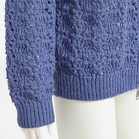 Cardigan en tricot de polyester uni décontracté pour femme, à manches longues avec détails découpés, printemps automne, conception personnalisée OEM ODM