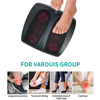 Appareil de massage électrique à pétrissage profond, masseur de pieds Shiatsu avec chaleur