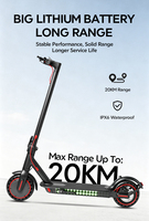 Trottinette électrique pliable sans balais 250W/350W, autonomie 20KM, vitesse 40km/h, pour adulte, 3 modes, étanche IPX6, portable