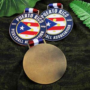 เหรียญรางวัลส่วนบุคคล โลหะผสมสังกะสี สีทอง รูปการ์ตูนกบ 3 มิติ เหรียญฟุตบอล 3 สี เหรียญรางวัลสมาคมพิคเคิลบอล - Product Image 4