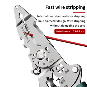 Thiết kế mới 10 trong <span class=keywords><strong>1</strong></span> gấp dây strippers đa chức năng thợ điện Kìm cho sửa chữa - Product Image 4