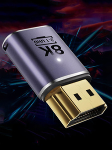 8K 60Hz <span class=keywords><strong>Adaptateur</strong></span> Convertisseur Mâle à Femelle 48Gbps Ordinateur Portable TV <span class=keywords><strong>Adaptateur</strong></span> Support 4K 120Hz <span class=keywords><strong>Coude</strong></span>/droit pour Projecteur Ordinateur De Bureau - Product Image 3