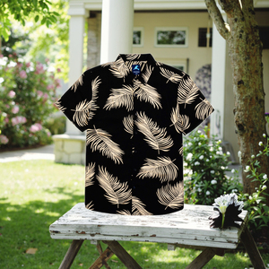 Wholesale Customized <strong>Hawaiian</strong> Beach Men's Shirt Summer Short Sleeve Vacation Style - Product Image 4