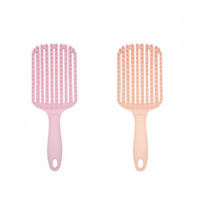 Brosse à cheveux en céramique de qualité salon avec poignée en U, outil de coiffage avec poignée en caoutchouc antidérapante et poils de sanglier doux pour cheveux bouclés - Product Image 3